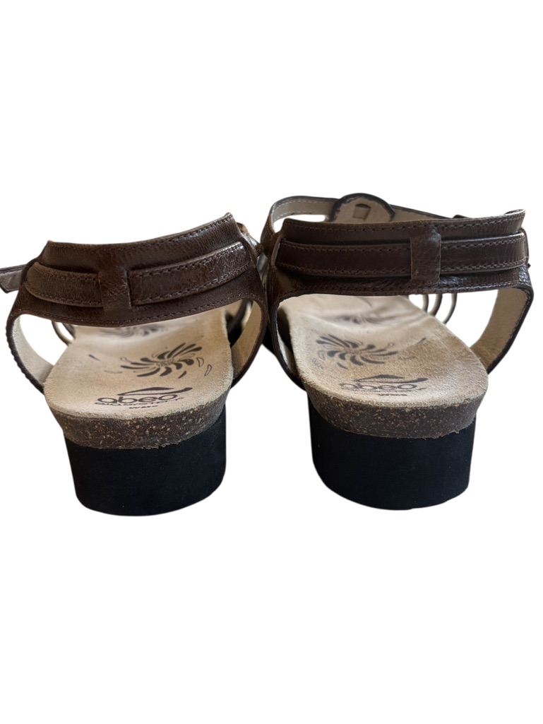 Like New Abeo Leather Cece Sandals Briwn Size 9 — image 7 of 8